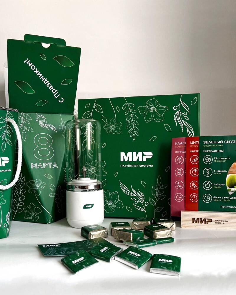 Сувенирная продукция для "МИР"