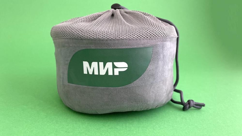 Дорожная подушка в чехле для "МИР"