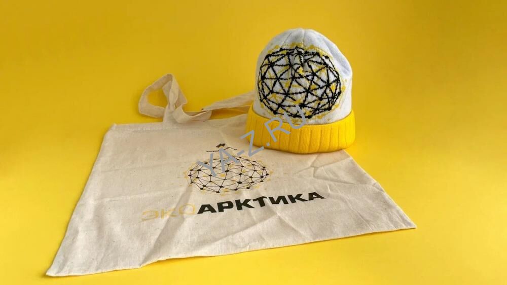Сумка-шоппер и шапка для ЭКОАРКТИКА