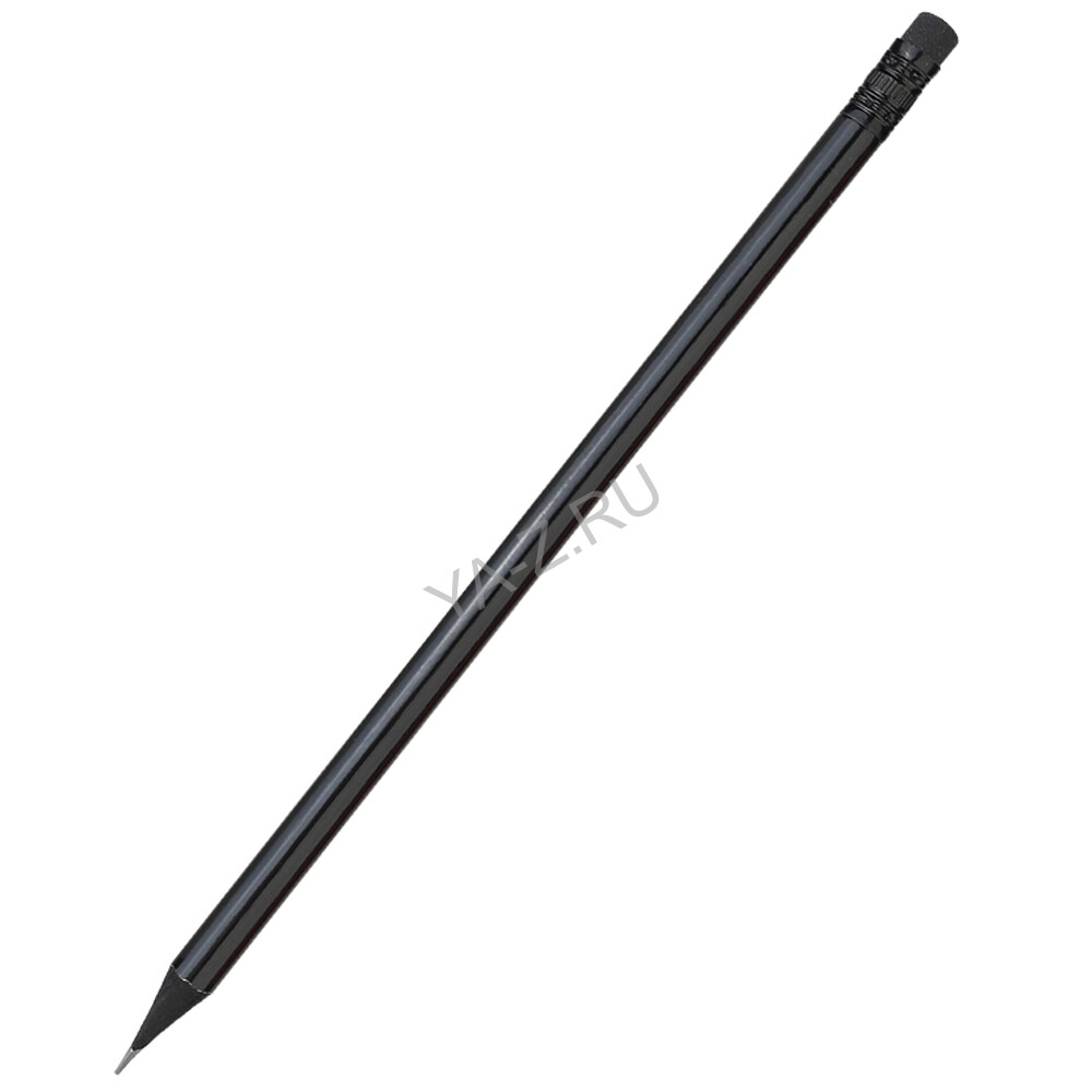 Карандаш с цветным корпусом Negro, черный