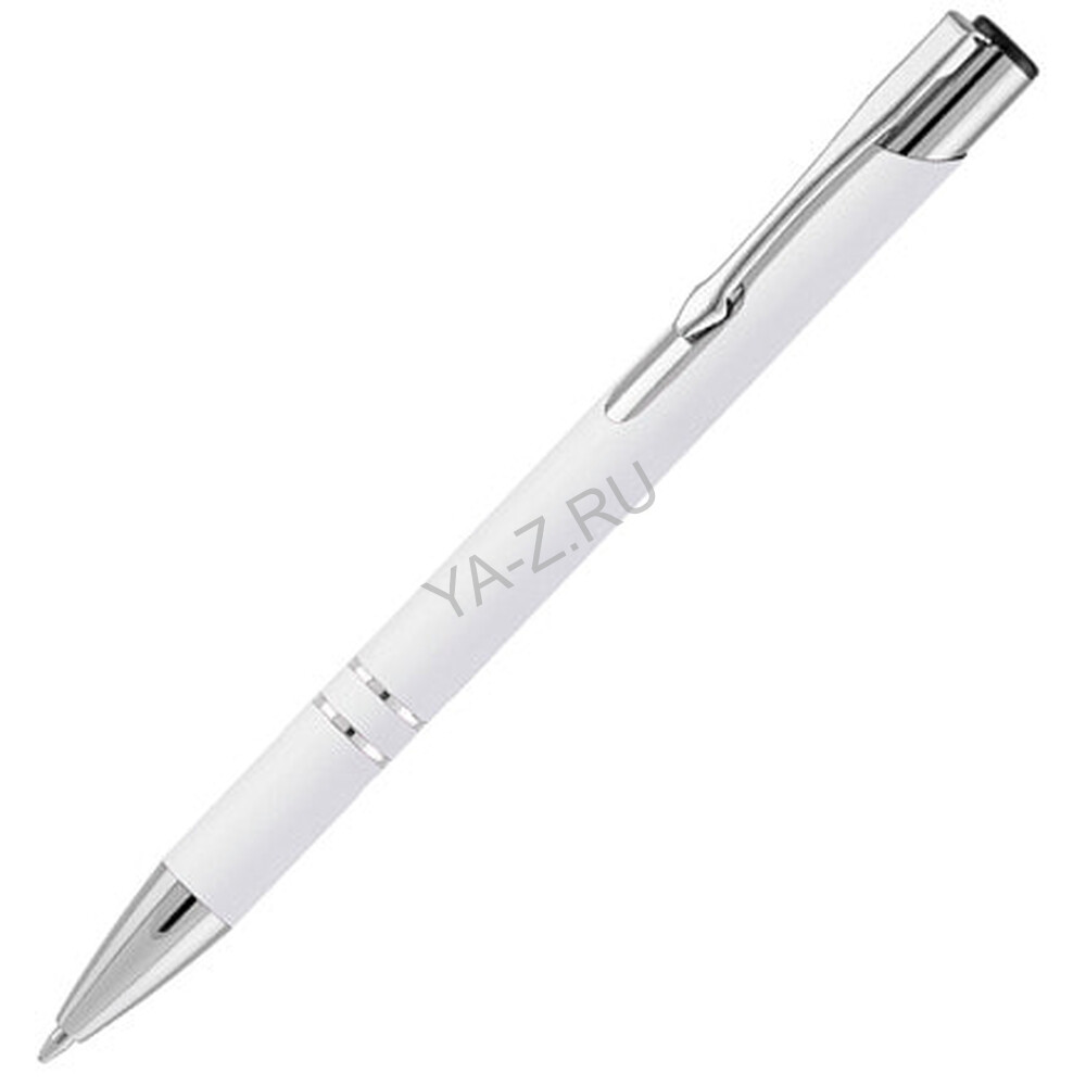 Ручка шариковая Legend Soft Touch, белая
