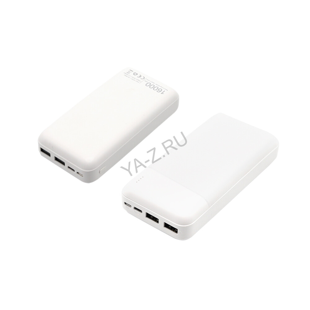 Внешний аккумулятор Vekta, 16000mAh, белый