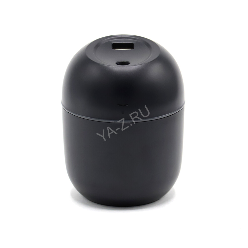 Светодиодный USB увлажнитель Egg с подсветкой, черный-S
