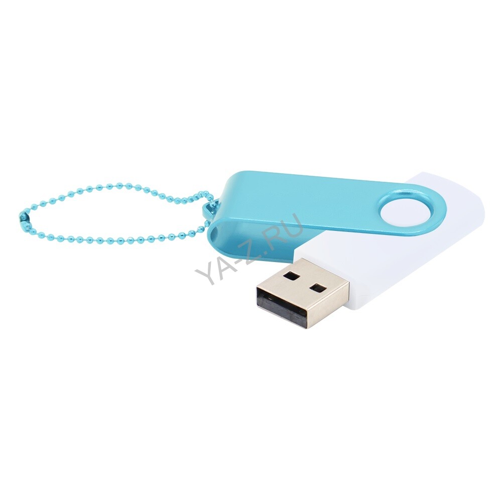 Флешка Designer To Go 2.0 USB 16Gb, белый/голубой