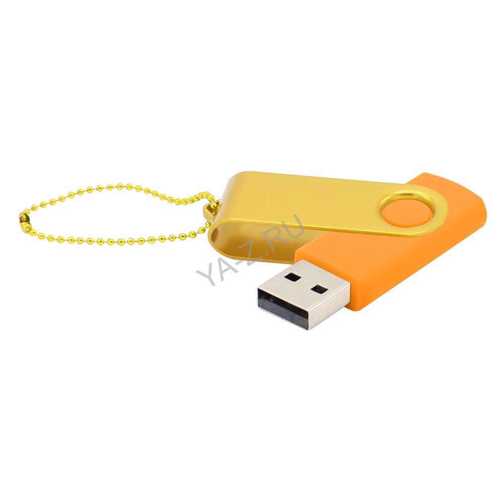 Флешка Designer To Go 2.0 USB 16Gb, оранжевый/желтый