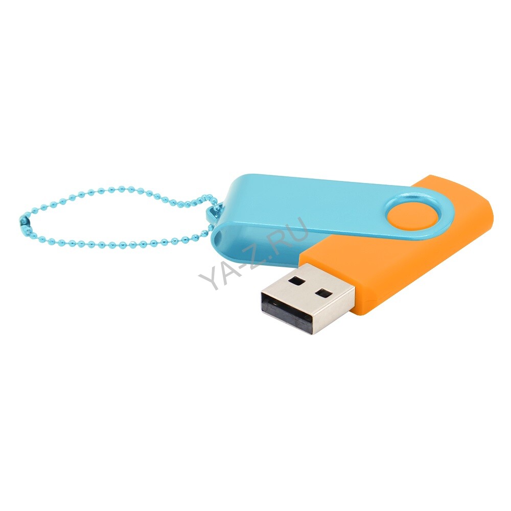 Флешка Designer To Go 2.0 USB 16Gb, оранжевый/бирюзовый