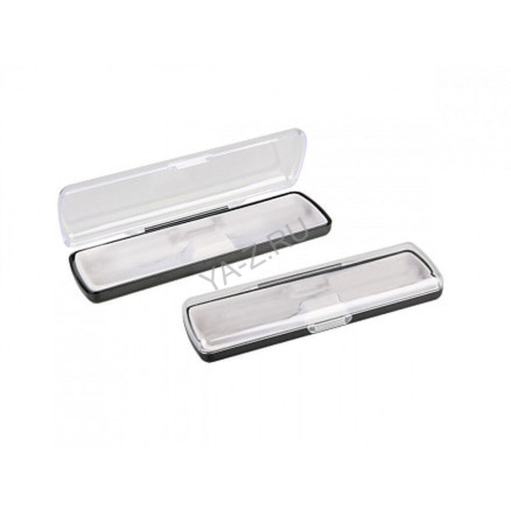 Футляр для ручки Pencase Uno, пластик, прозрачный/черный