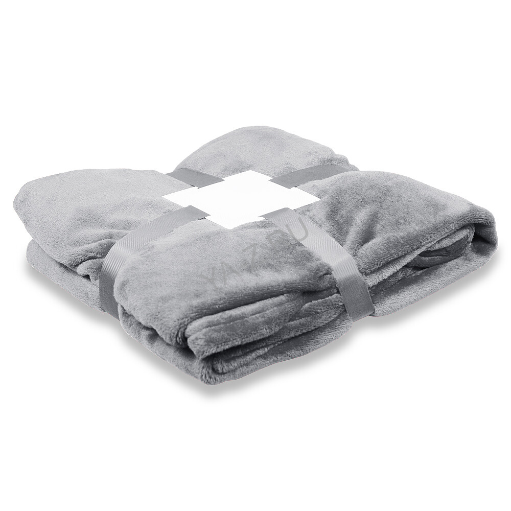 Плед флисовый SUPER SOFT COMFORT TRAVEL, серый