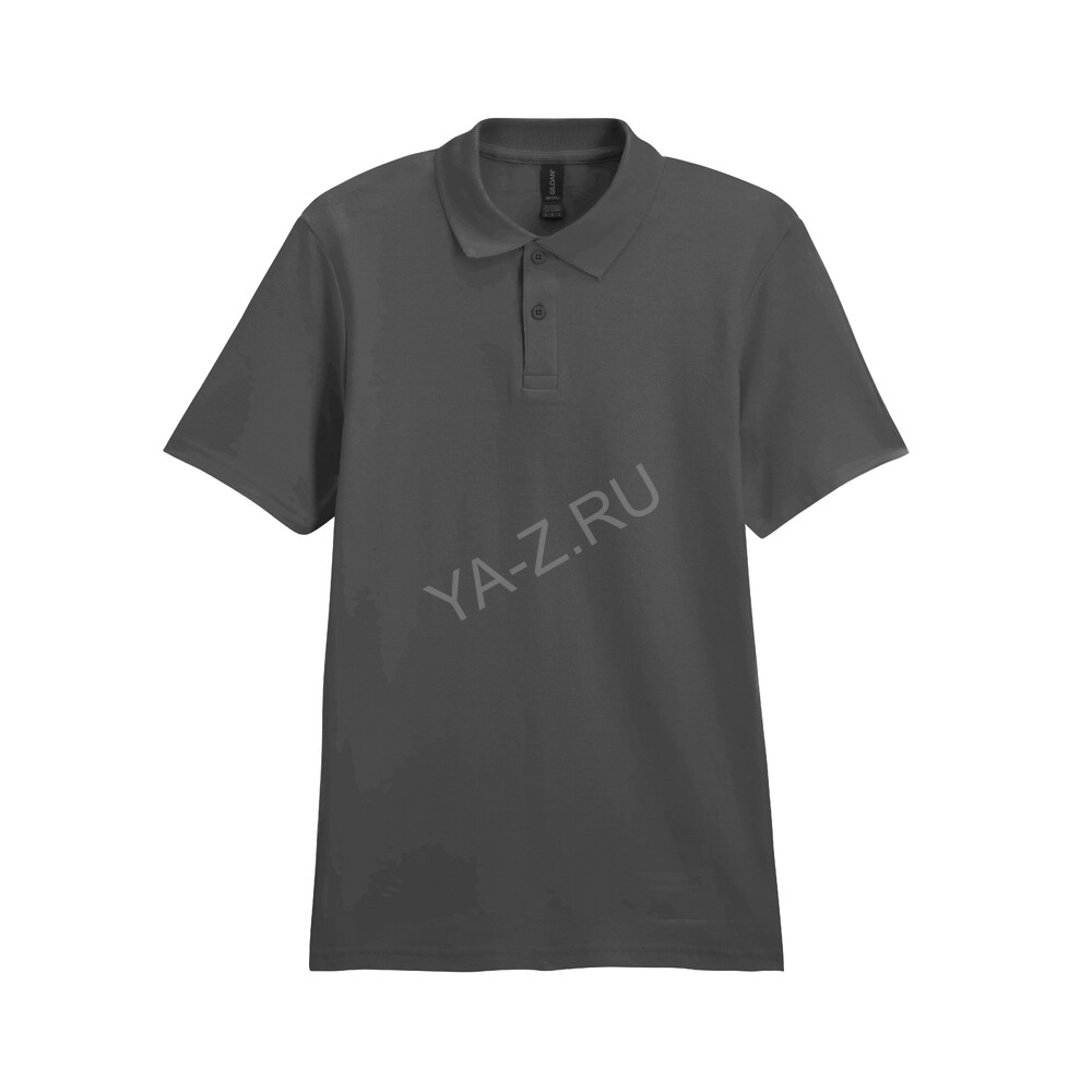 Футболка поло SOFTSTYLE ADULT DOUBLE PIQUE, ГРАФИТОВЫЙ 3XL