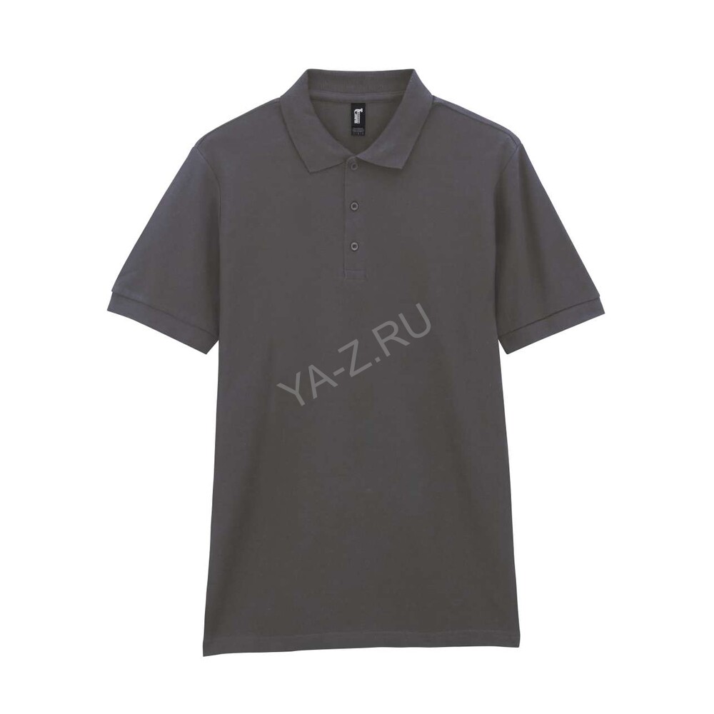 Футболка поло PREMIUM COTTON ADULT DOUBLE PIQUE, ГРАФИТОВЫЙ M