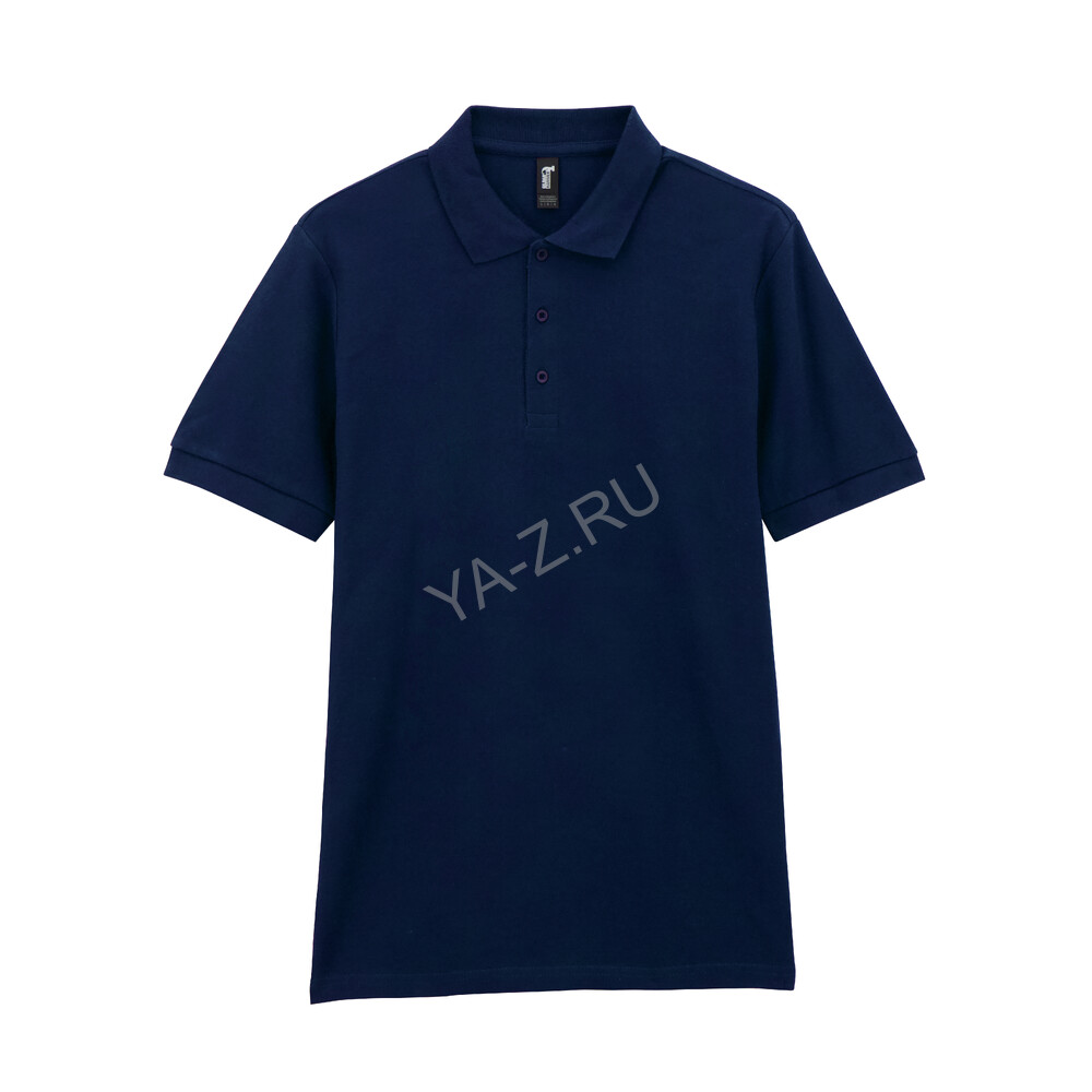 Футболка поло PREMIUM COTTON ADULT DOUBLE PIQUE, МОРСКОЙ СИНИЙ 3XL