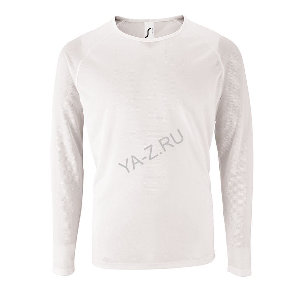 Футболка с длинным рукавом Sporty LSL Men белая, размер S