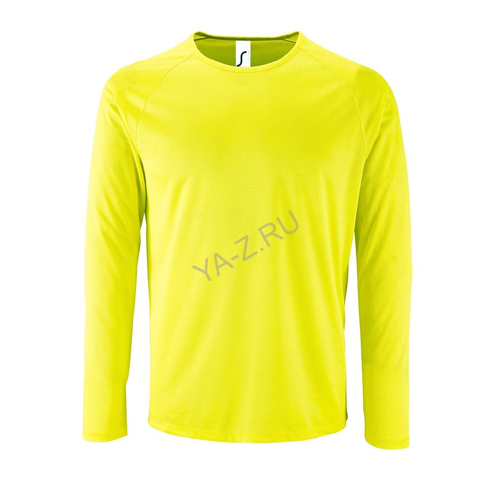 Футболка с длинным рукавом Sporty LSL Men желтый неон, размер M