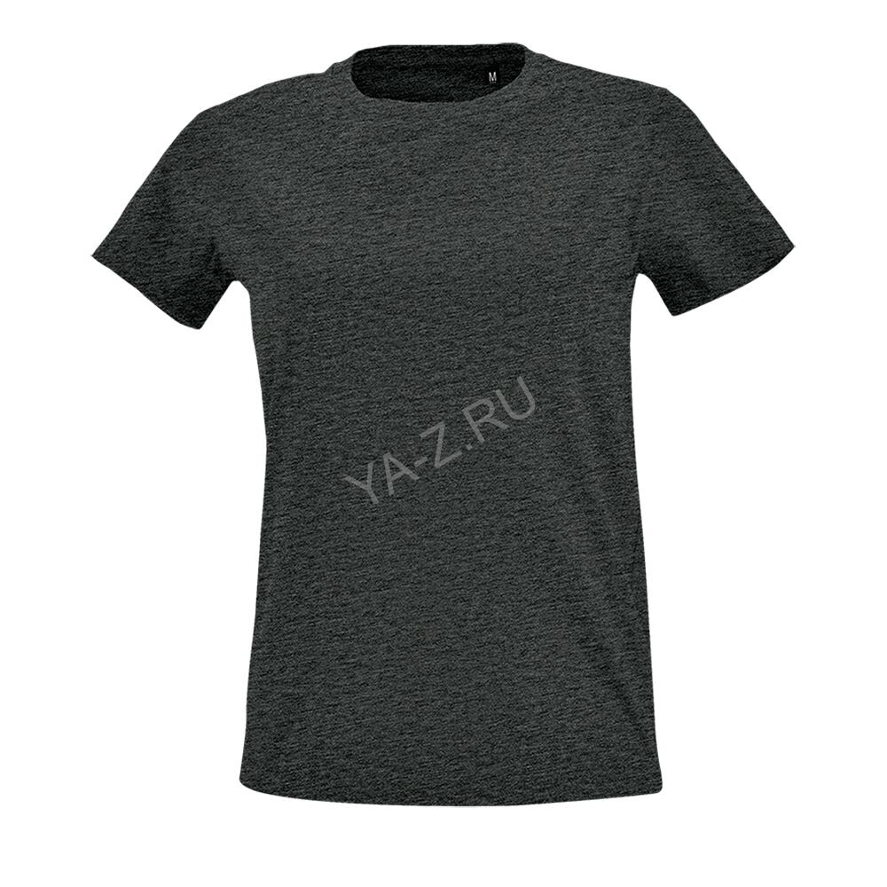 Футболка женская Imperial Fit Women черный меланж, размер L