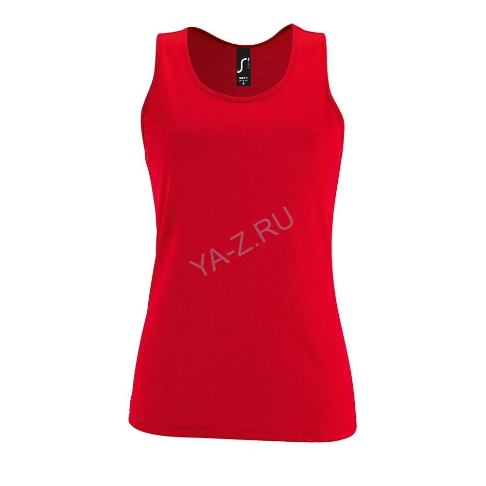 Майка женская Sporty TT Women красная, размер XXL