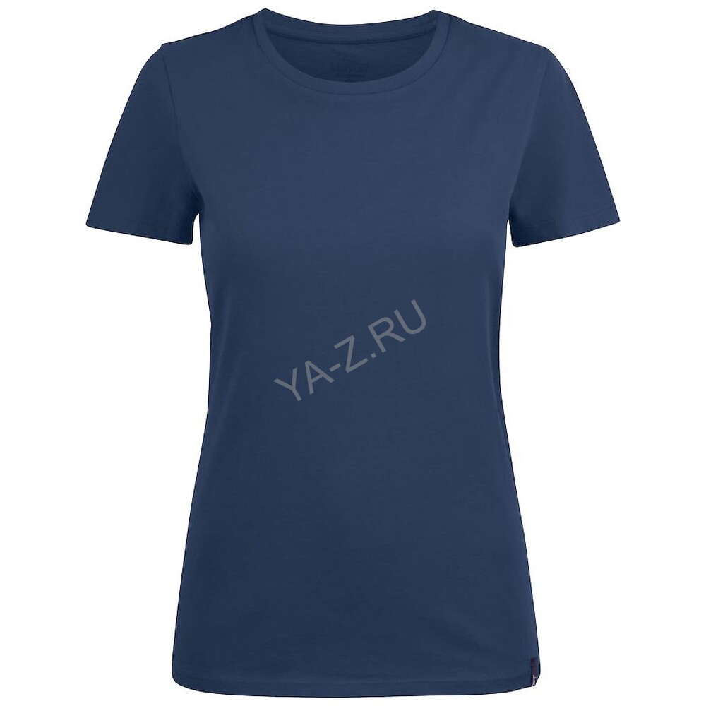 Футболка женская Ladies American U синяя, размер XXL