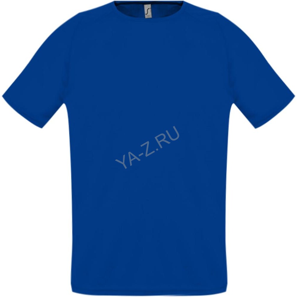 Футболка унисекс Sporty 140 ярко-синяя, размер XS