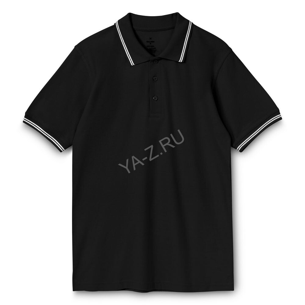 Рубашка поло Virma Stripes, черная, размер XXL