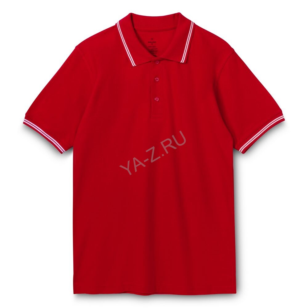 Рубашка поло Virma Stripes, красная, размер XL