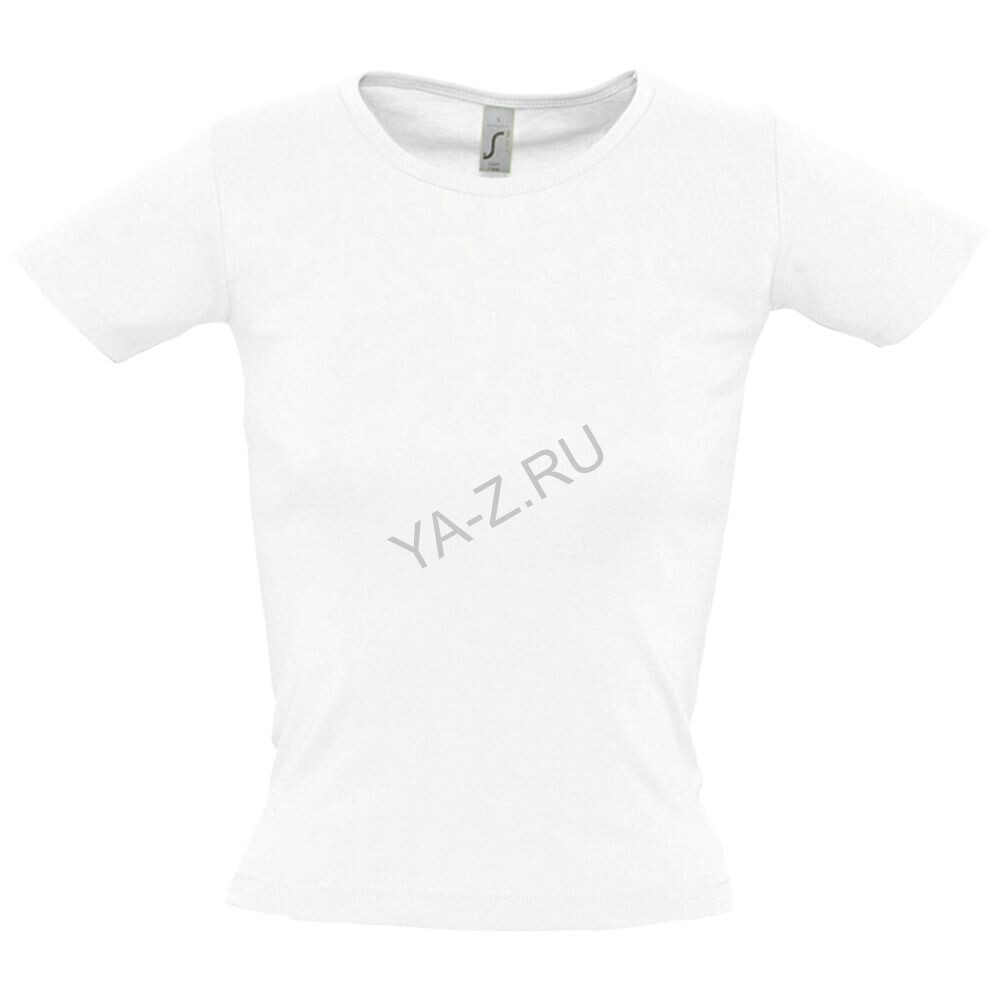 Футболка женская с круглым вырезом Lady 220 белая, размер L