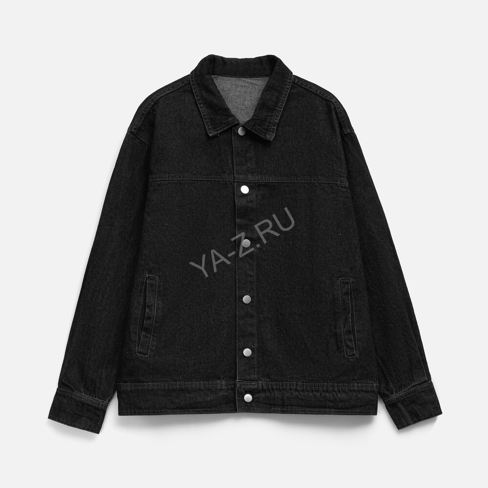 Куртка джинсовая O1, черная, размер 3XL/4XL
