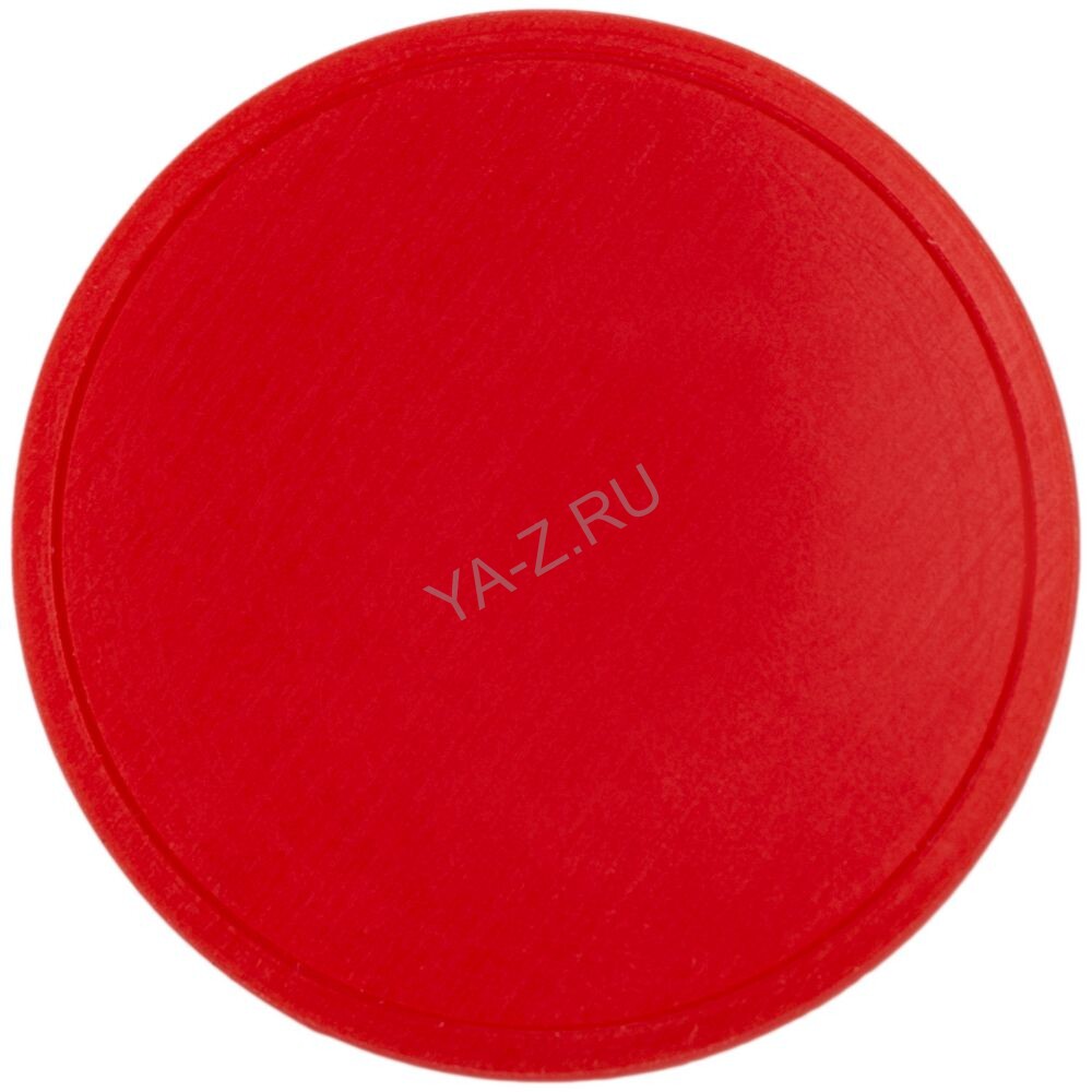 Лейбл из ПВХ Dzeta Round, L, красный