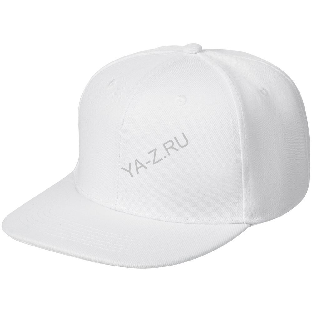 Бейсболка Snapback с прямым козырьком, белая