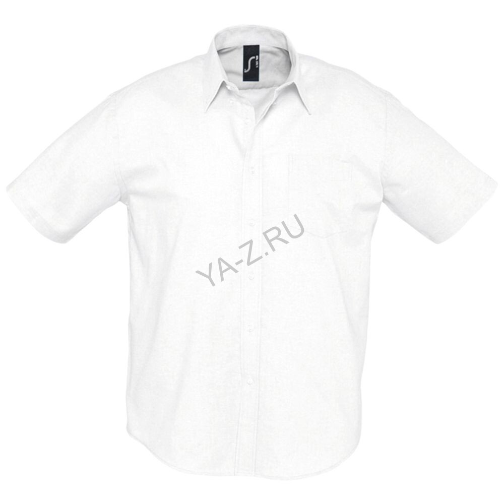 Рубашка мужская с коротким рукавом Brisbane белая, размер XXXL
