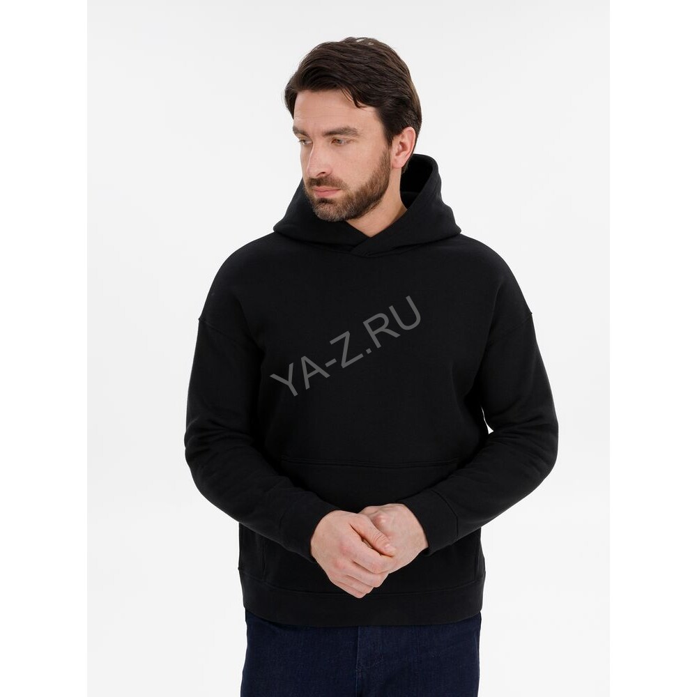 Худи оверсайз унисекс Snuggie, черное, размер XS/S