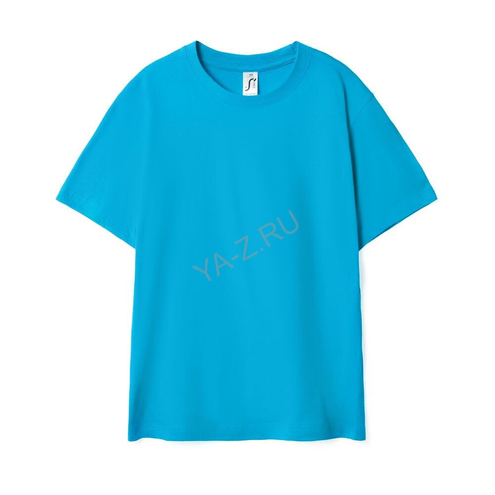 Футболка детская Regent Kids 150 бирюзовая, на рост 130-140 см (10 лет)