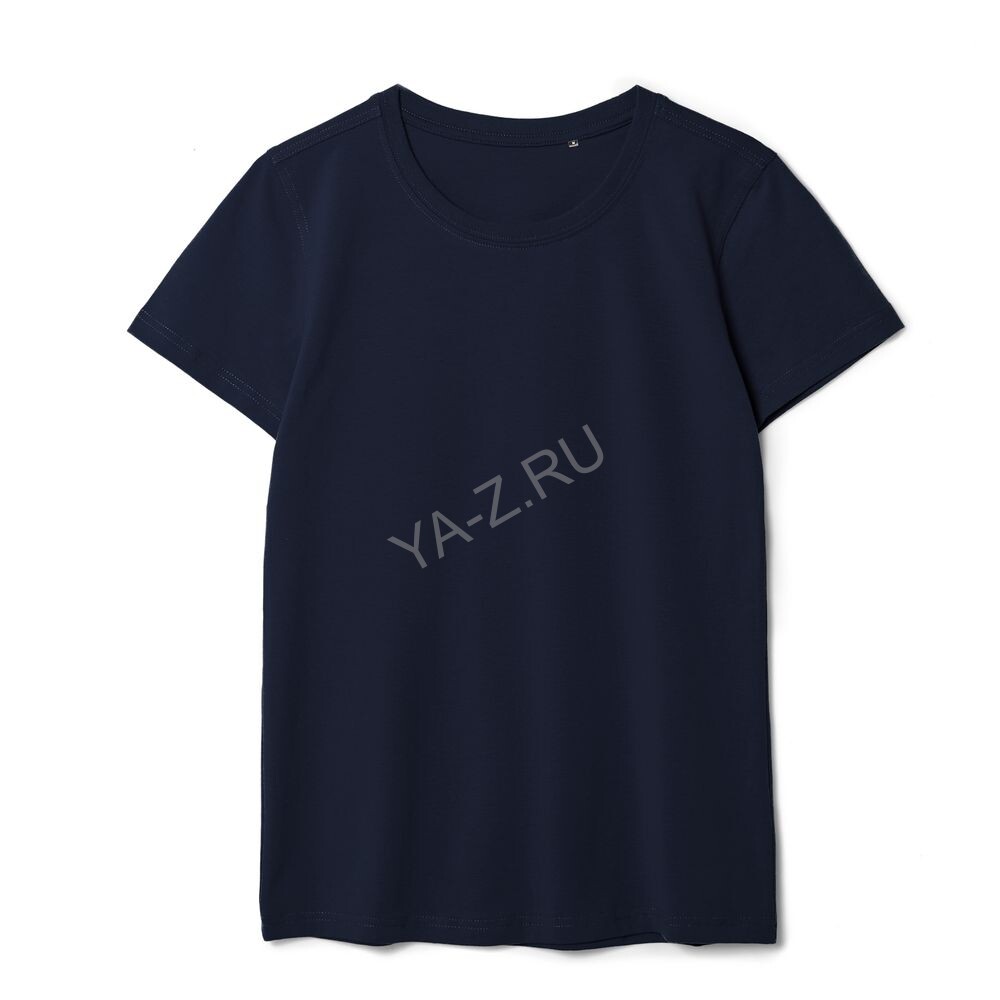 Футболка женская T-bolka Stretch Lady, темно-синяя (navy), размер L