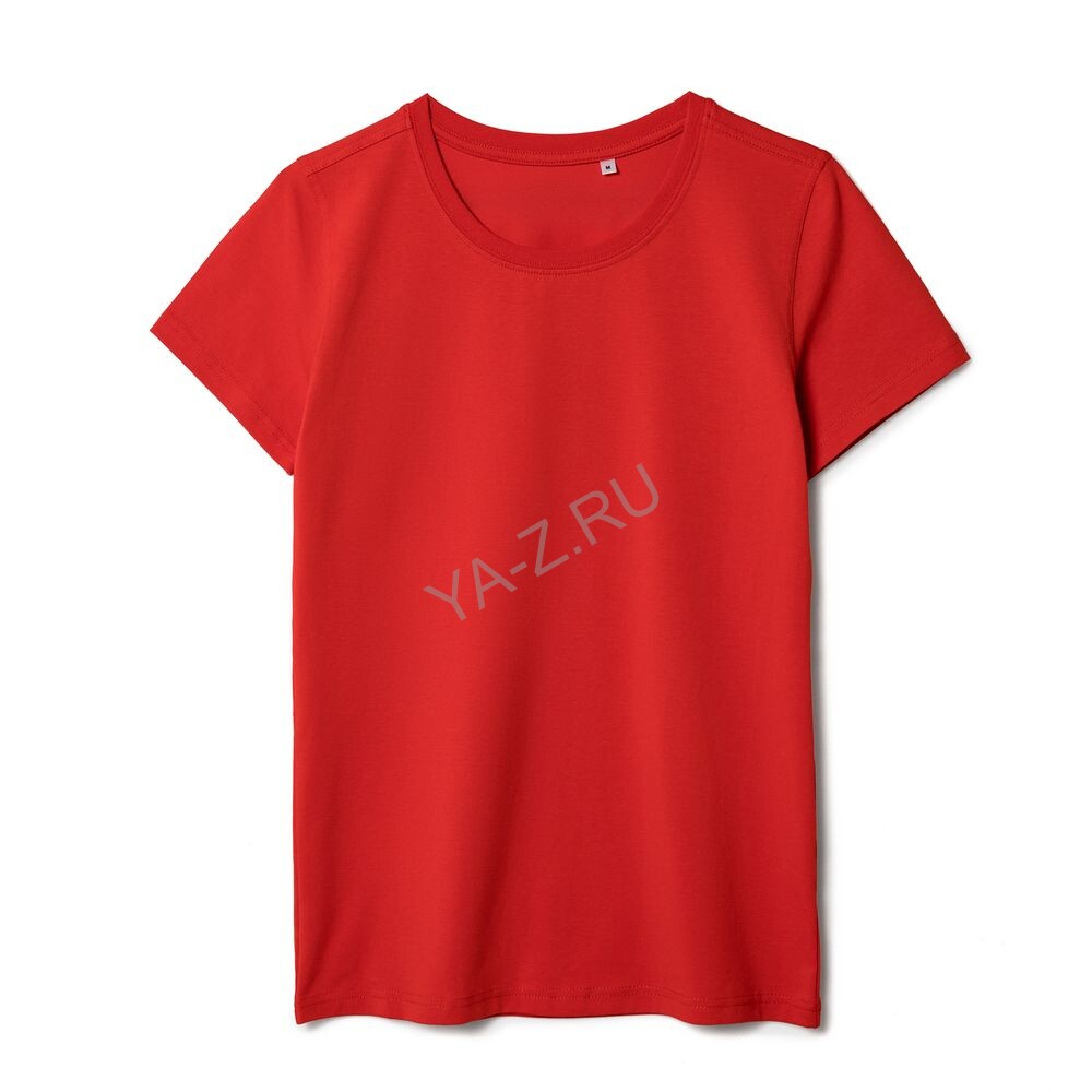 Футболка женская T-bolka Stretch Lady, красная, размер XL