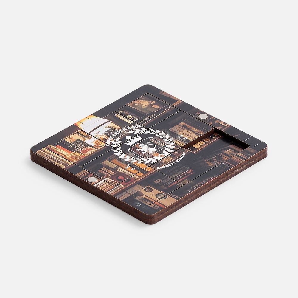 Головоломка-пятнашки с крышкой PuzzleBox на заказ