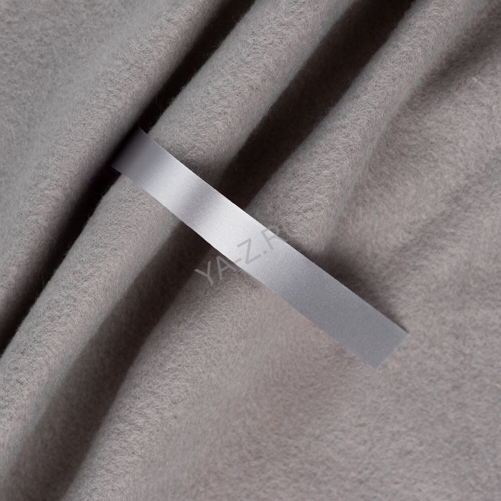 Лента сатиновая Satin 10 М, серая, 100 см