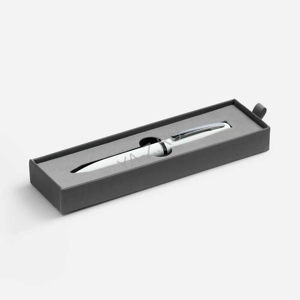 Ручка шариковая Bolt Soft Touch в футляре, белая