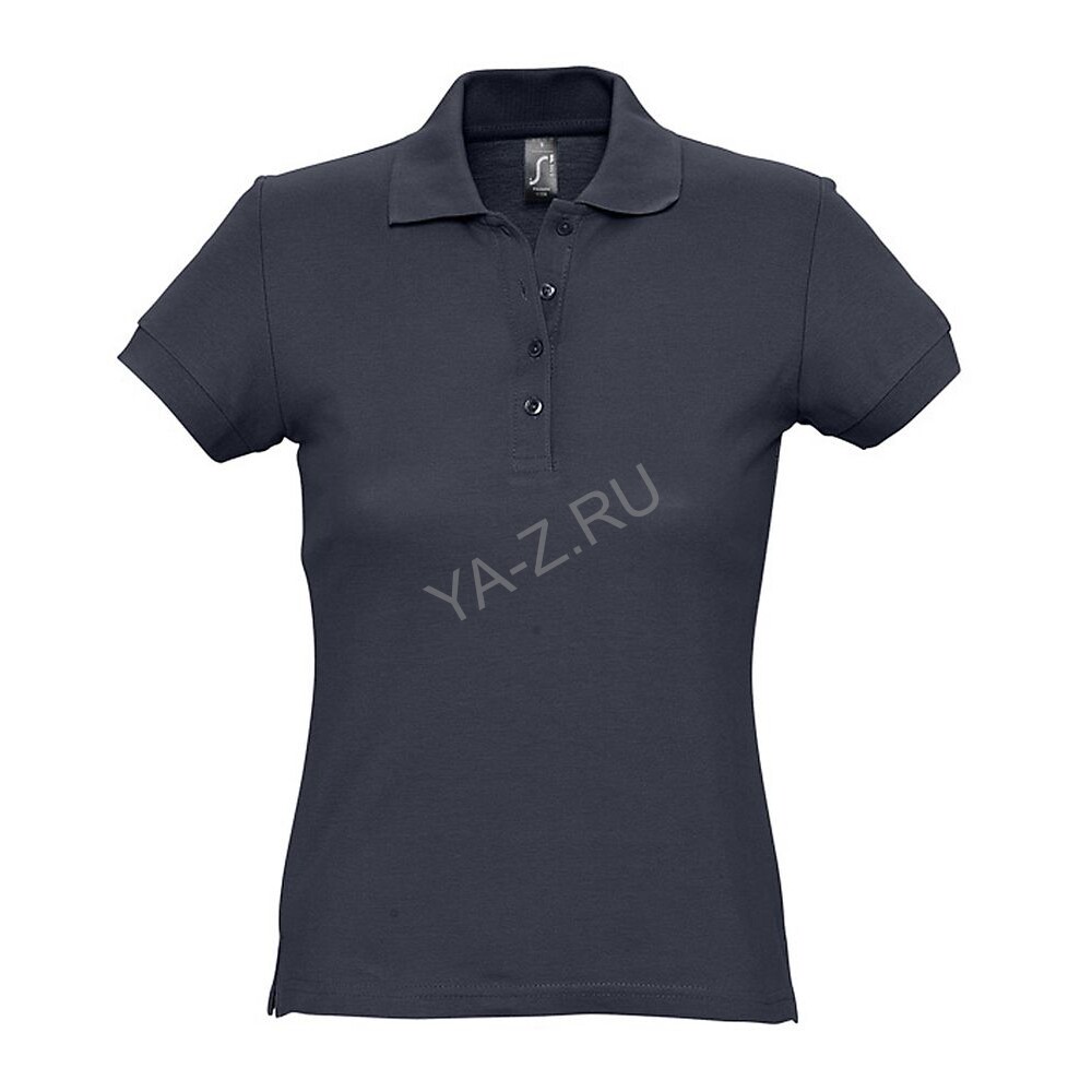 Рубашка поло женская Passion 170 темно-синяя, размер XXL
