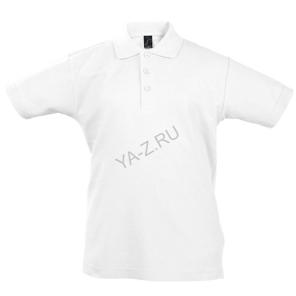 Рубашка поло детская Summer II Kids, белая, на рост 142-152 см