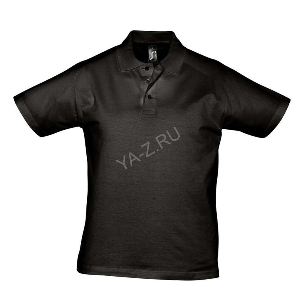 Рубашка поло мужская Prescott men 170 черная, размер M
