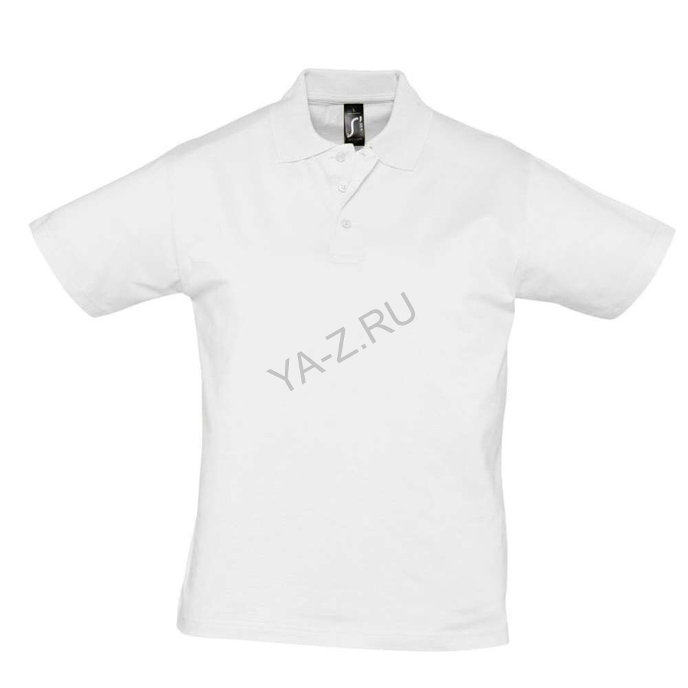 Рубашка поло мужская Prescott men 170 белая, размер XXL