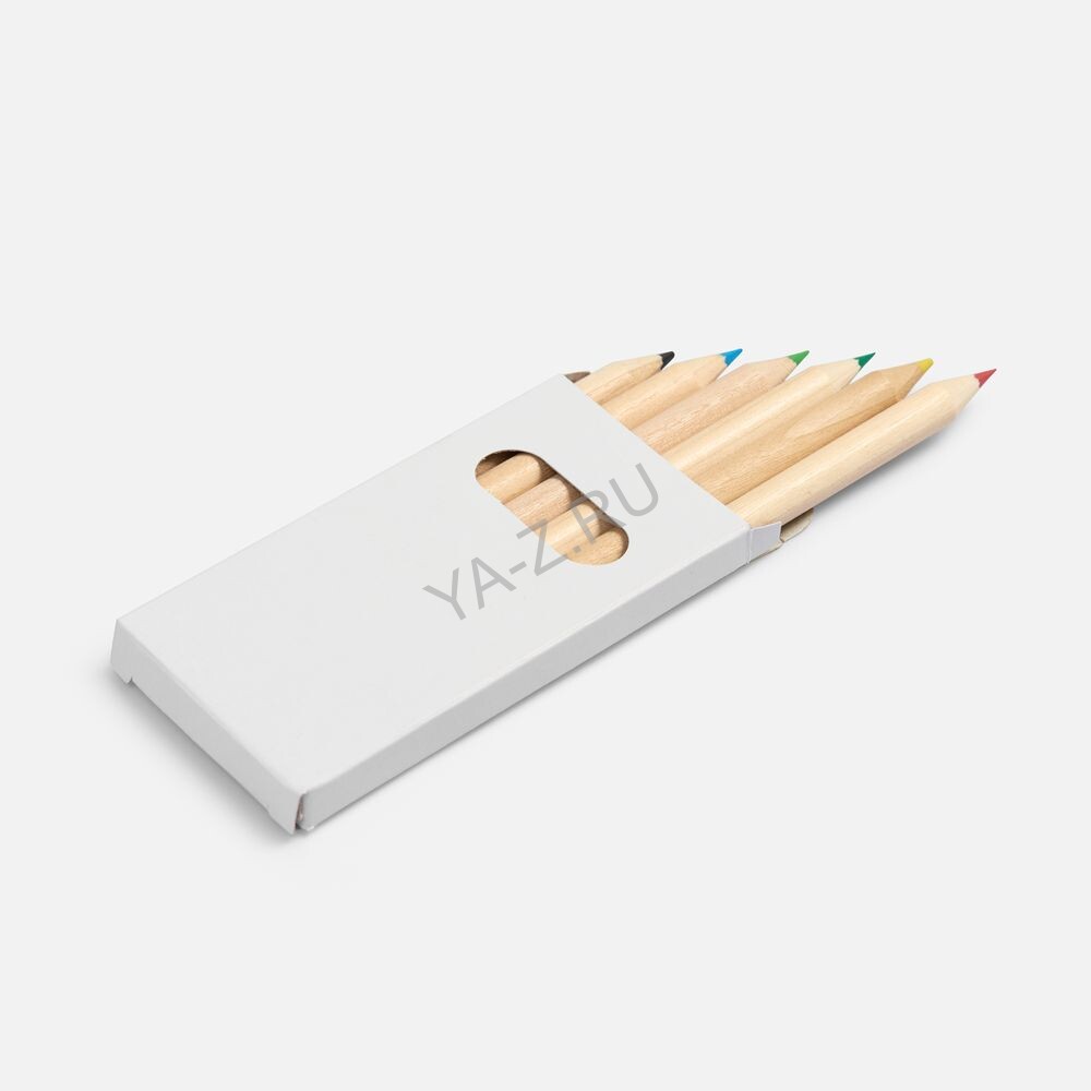 Набор цветных карандашей Pencilvania Mini, белый