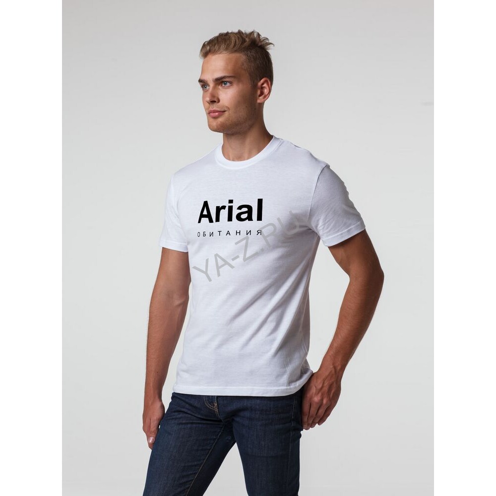Футболка Arial обитания, белая, размер XXL