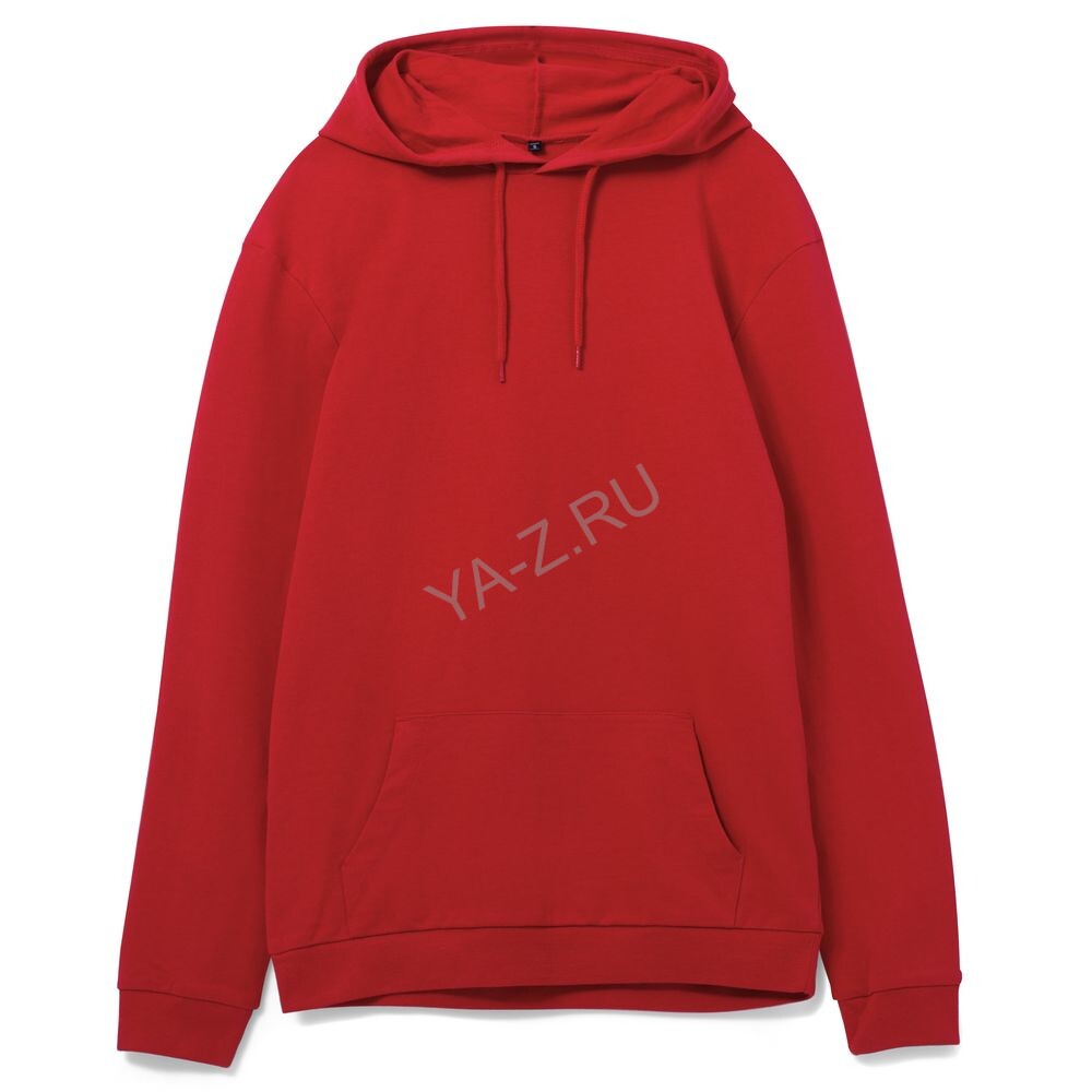 Толстовка с капюшоном унисекс Hoodie, красная, размер XS