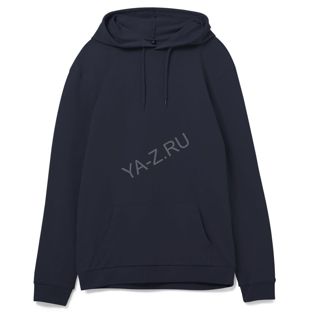 Толстовка с капюшоном унисекс Hoodie, темно-синяя, размер XS