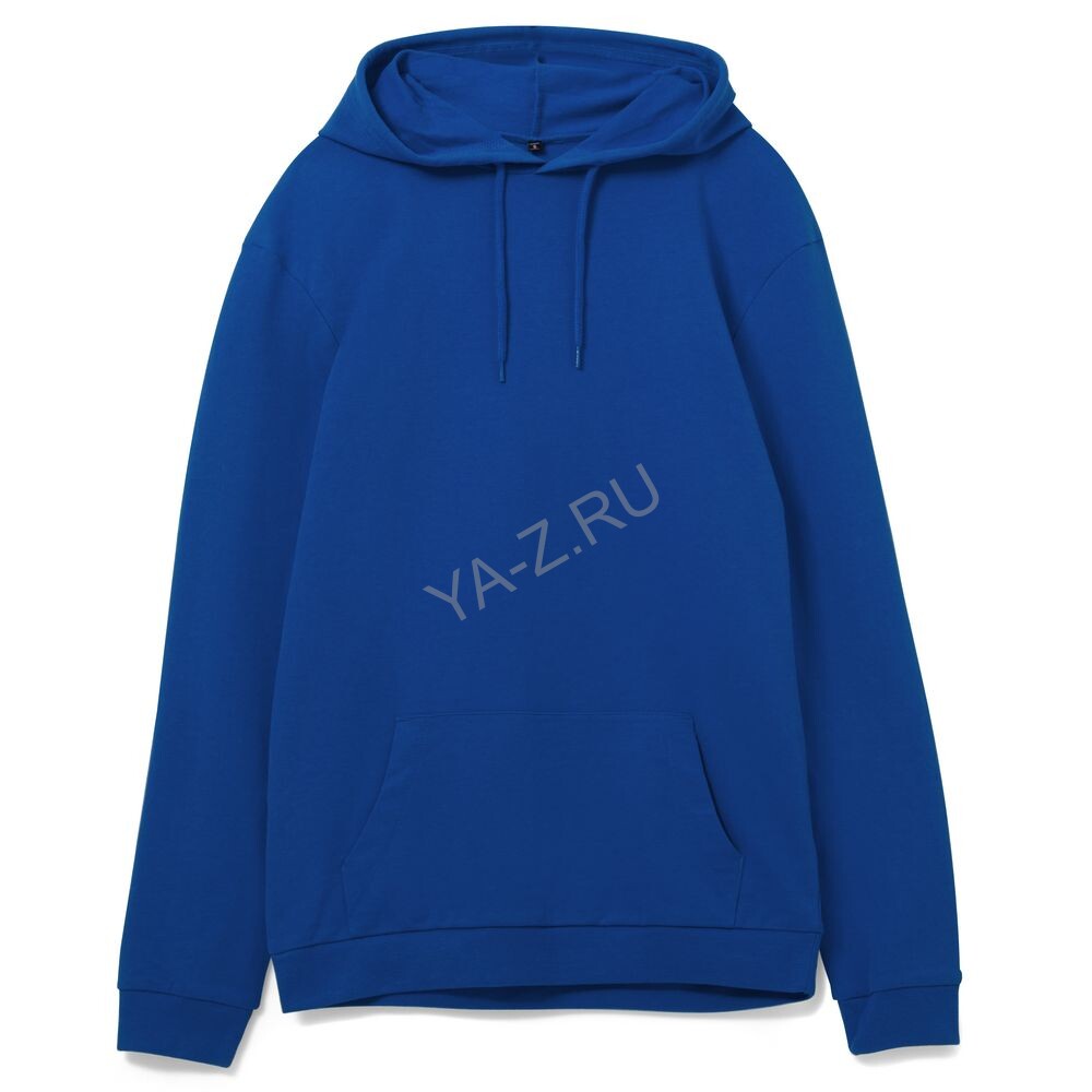 Толстовка с капюшоном унисекс Hoodie, ярко-синяя, размер XS