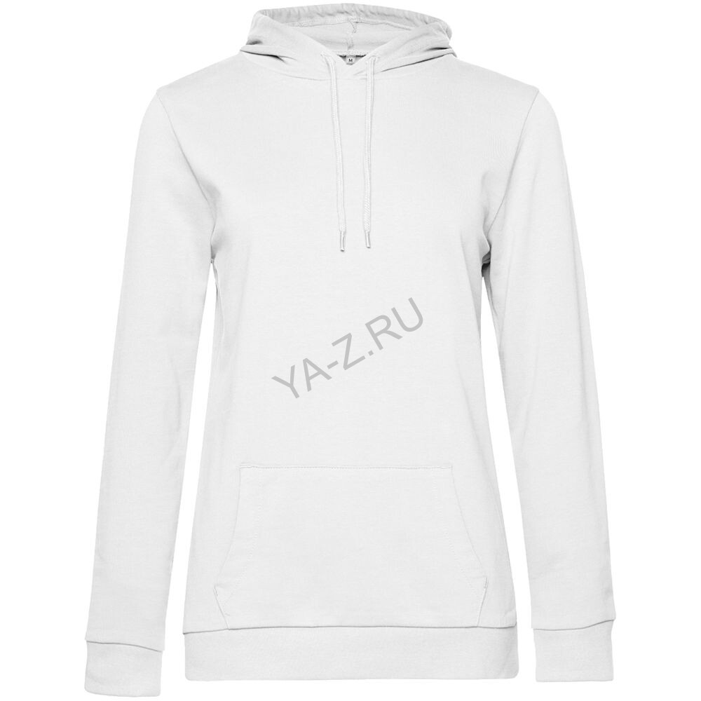 Толстовка с капюшоном женская Hoodie, белая, размер XL