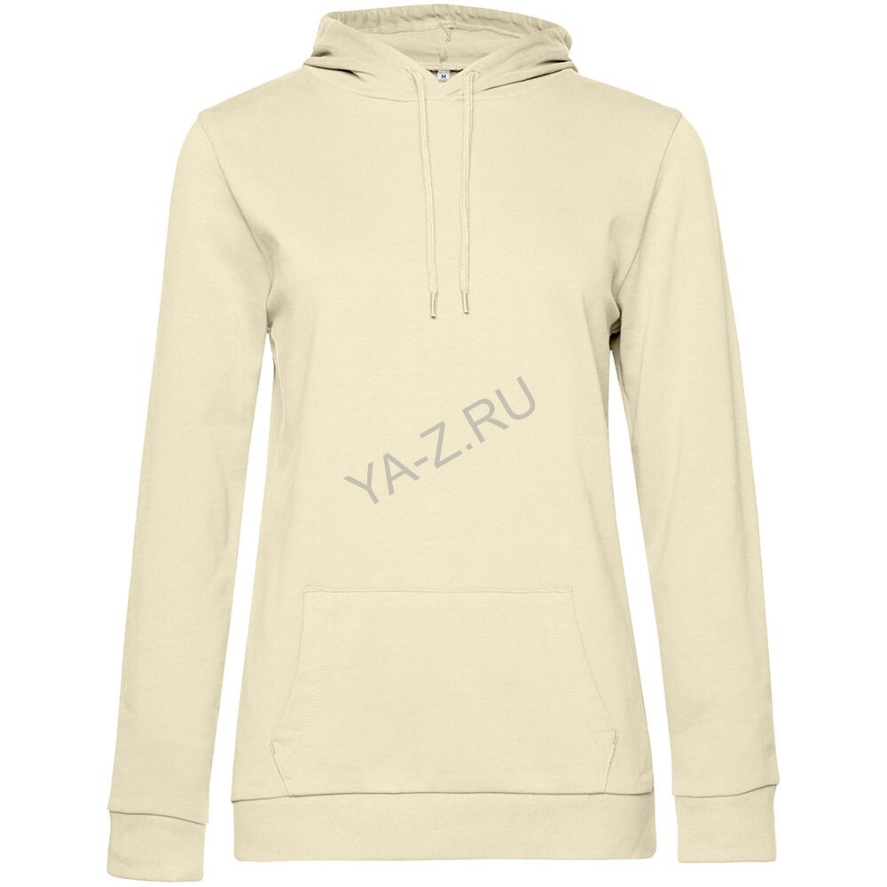 Толстовка с капюшоном женская Hoodie, светло-желтая, размер S