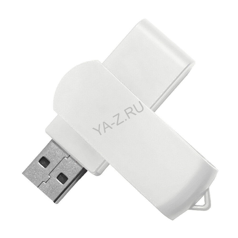 USB flash-карта SWING (8Гб), белый, 6,0х1,8х1,1 см, пластик