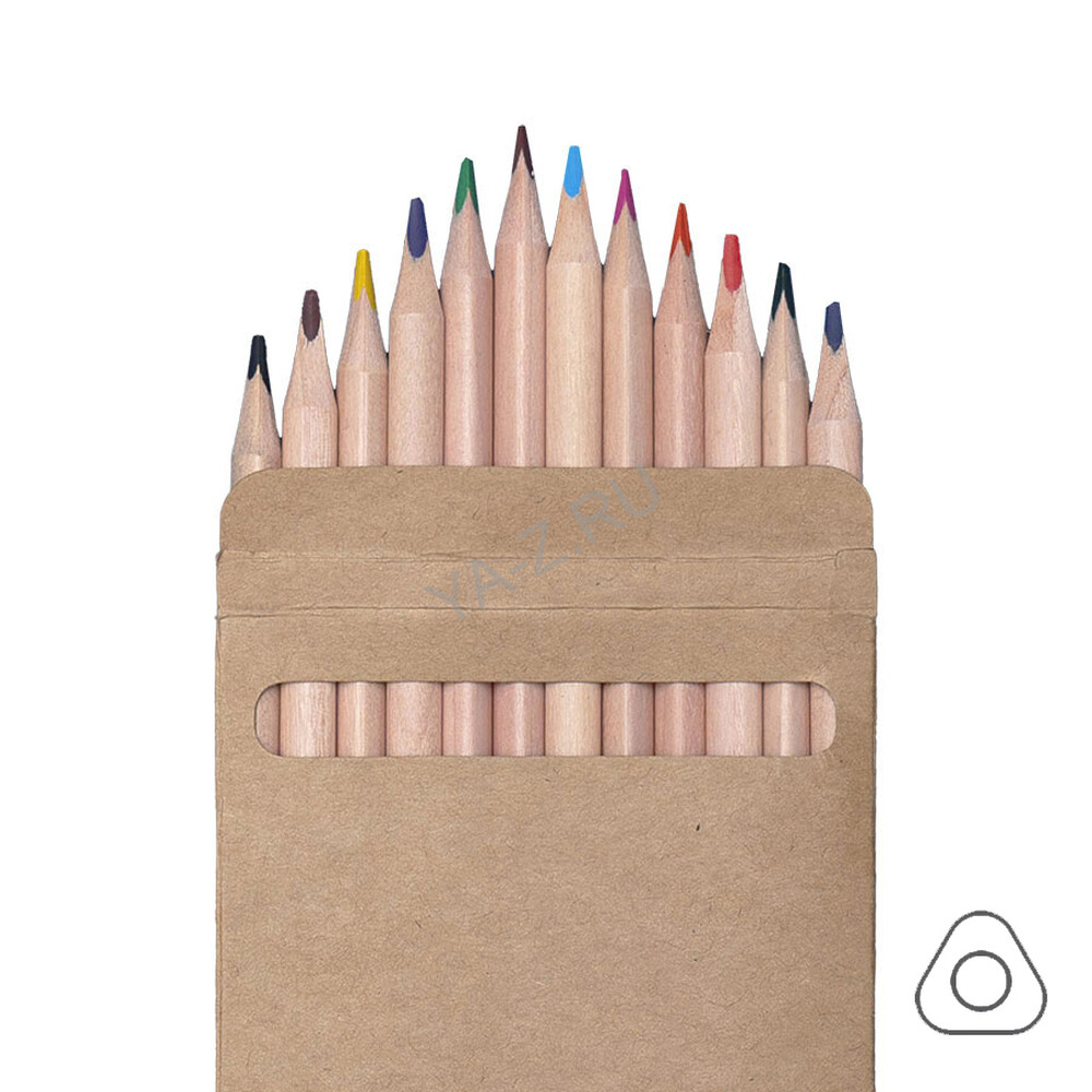 Цветные карандаши KINDERLINE middle,12 цветов