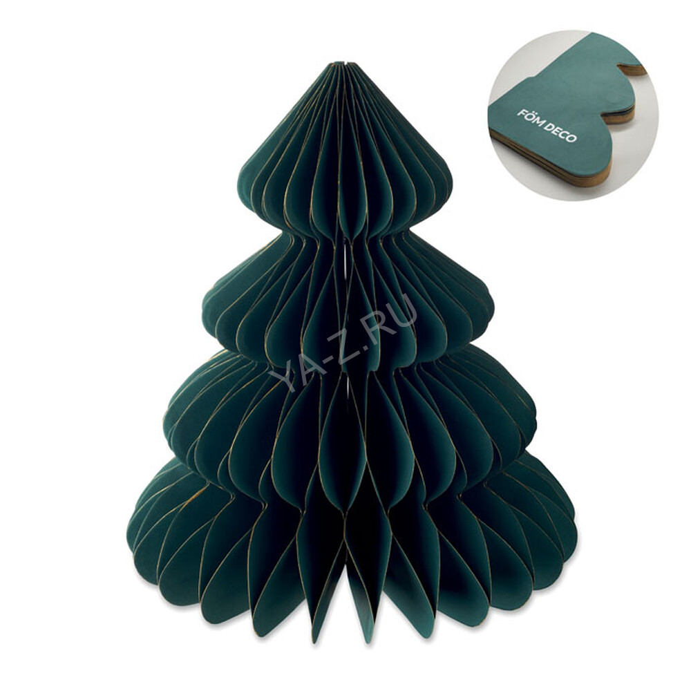 Paper Xmas tree decoration зеленый