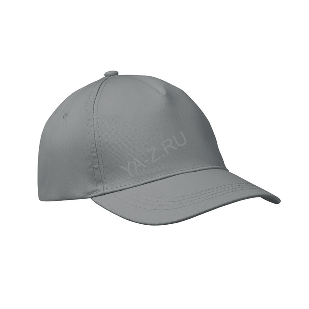 5 panel baseball cap серый